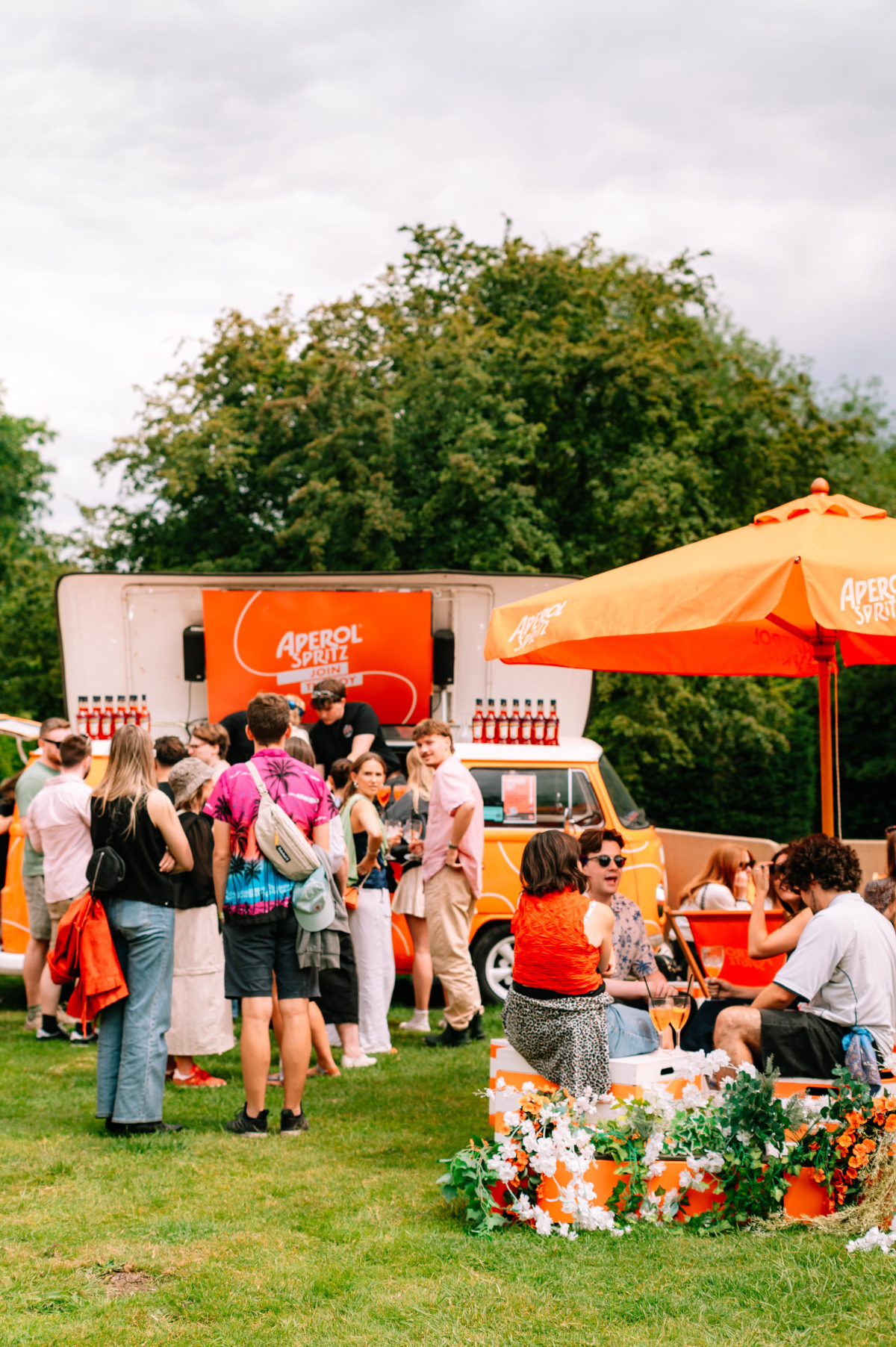 Aperol Spritz Beetle Juice bar at a festival